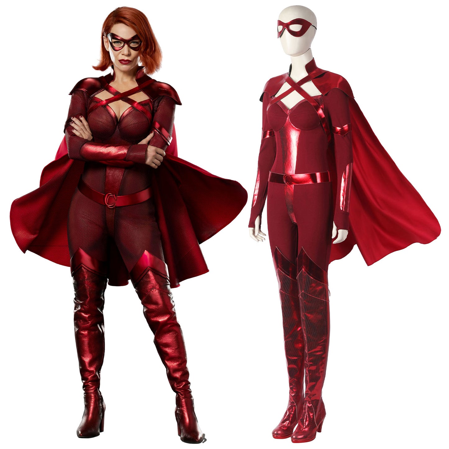 The Boys Season 3 Crimson Countess Jumpsuit Female Cosplay Costumes