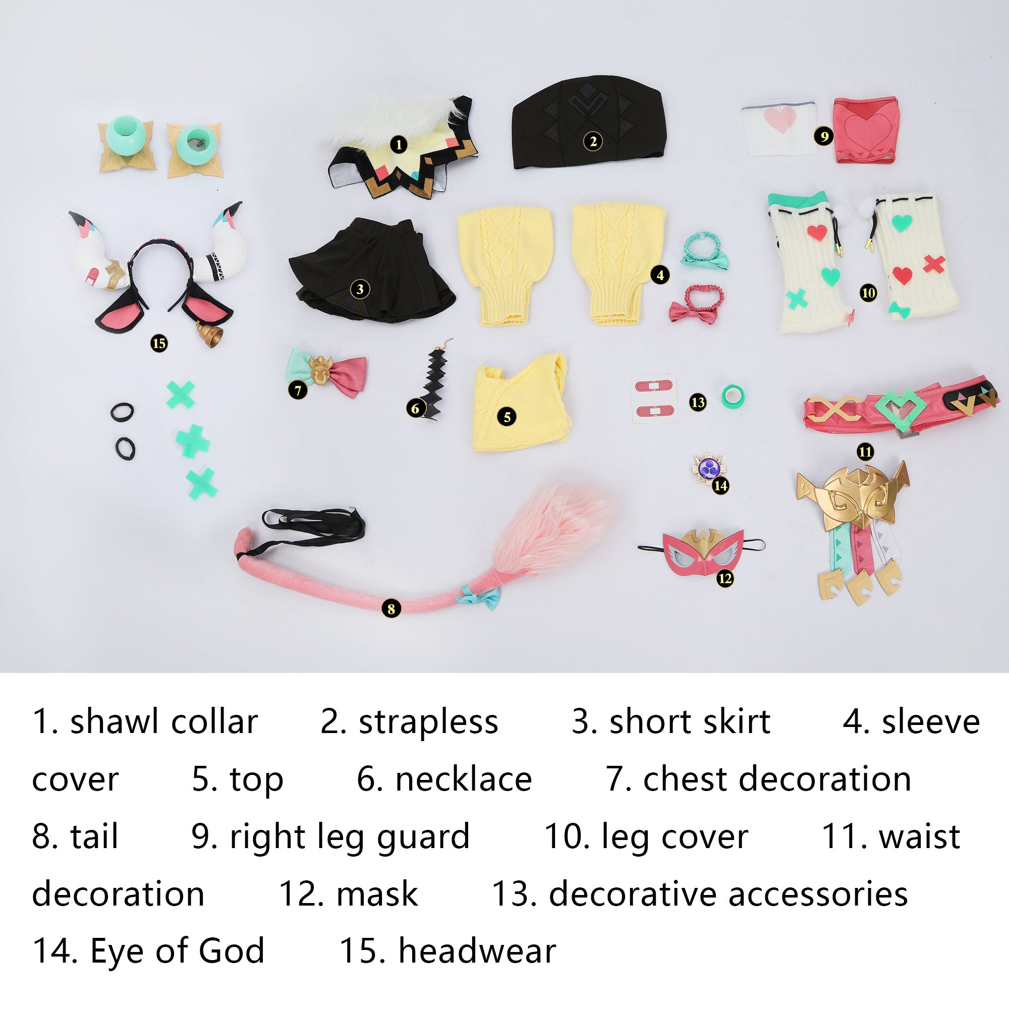 Game Genshin Impact Varesa Full Set Top Cosplay Costumes