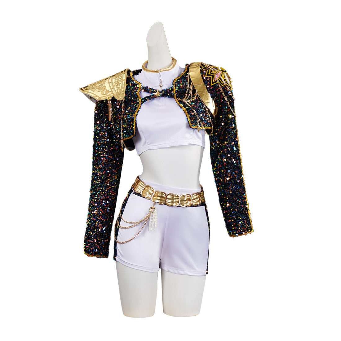 KPop Demon Hunters Rumi Zoey Mira Glitter Black Adult Kids Cosplay Costumes