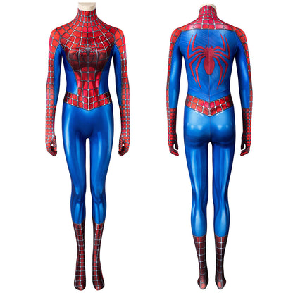 Spider-Man Peter Parker Tobey Maguire Female Jumpsuit Cosplay Costumes