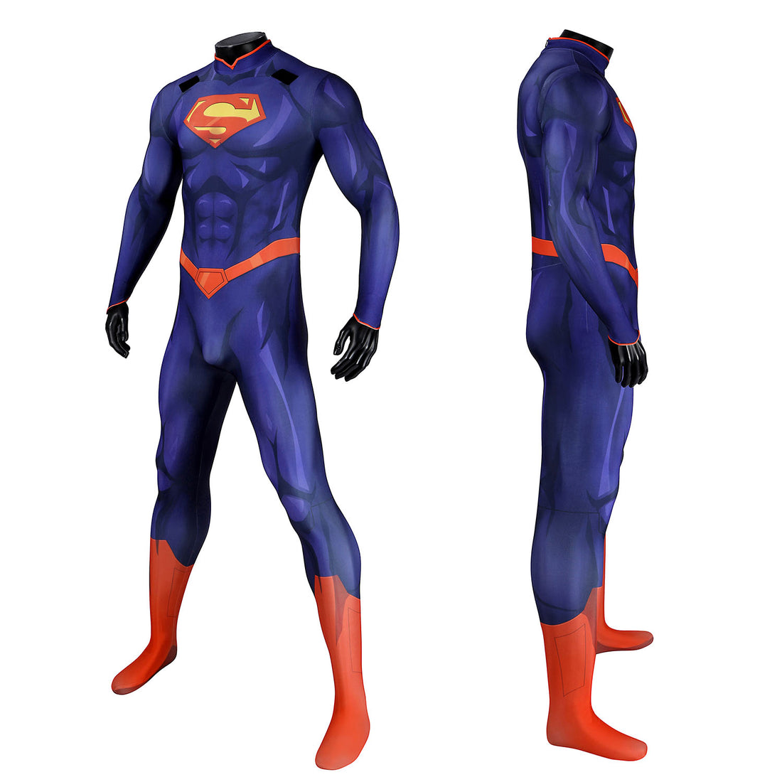 The New 52 Superman Clark Kent Male Jumpsuit Cosplay Costumes