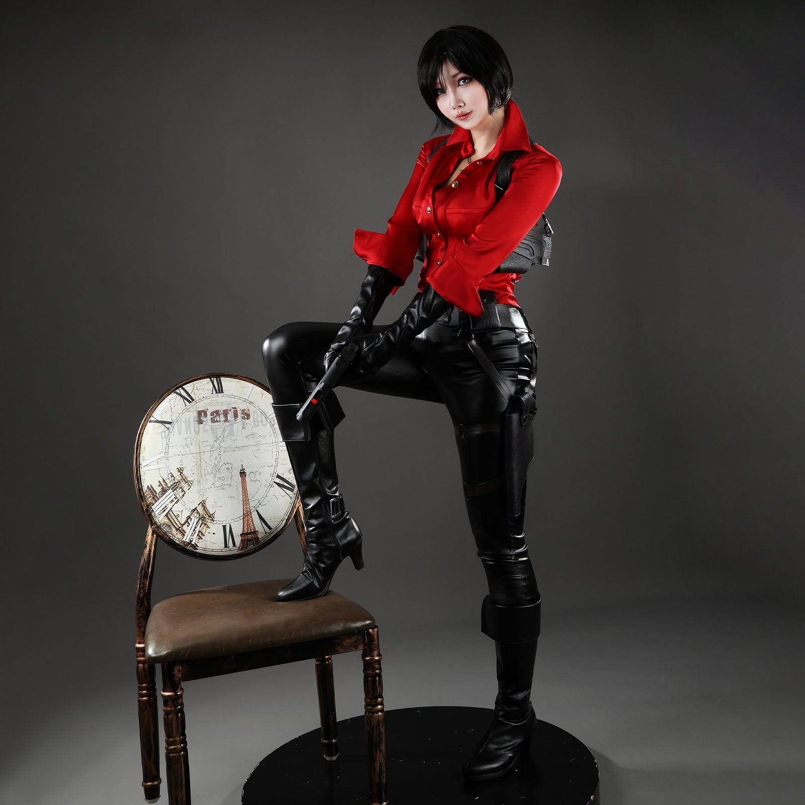 Resident Evil 6 Ada Wong Red Shirt Fullset Cosplay Costumes