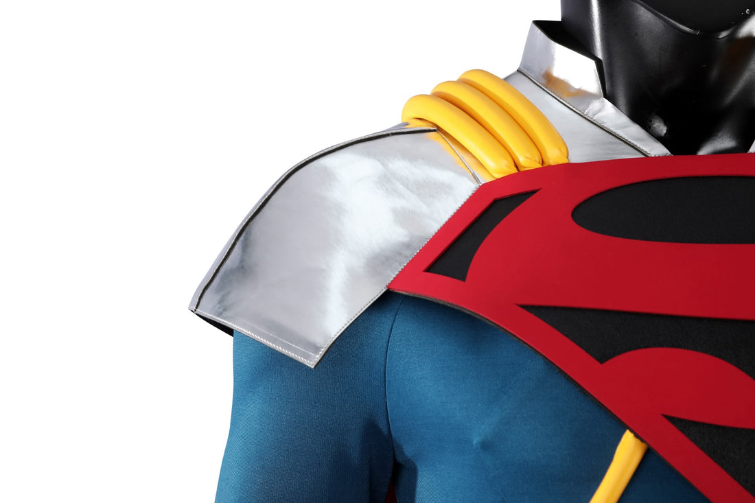 Comics Superboy Prime Jumpsuit Cloak Top Superman Cosplay Costumes