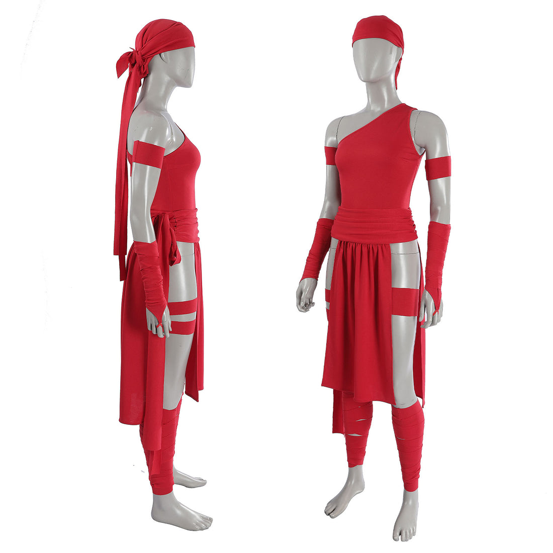 Daredevil Elektra Comic Edition Red Suits Cosplay Costumes Women Themed Party Outfits