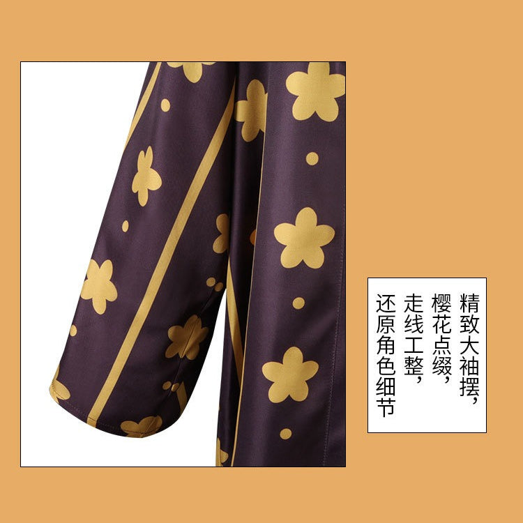 Anime Navigation Trafalgar D. Water Law Kimono Cosplay Costumes