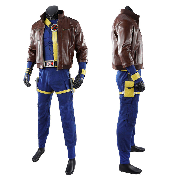Avengers: Doomsday Cyclops Cosplay Costumes Men's Leather Jacket Themed Party Outfits