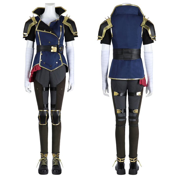 LOL Arcane 2 VI Female Top Level Cosplay Costumes