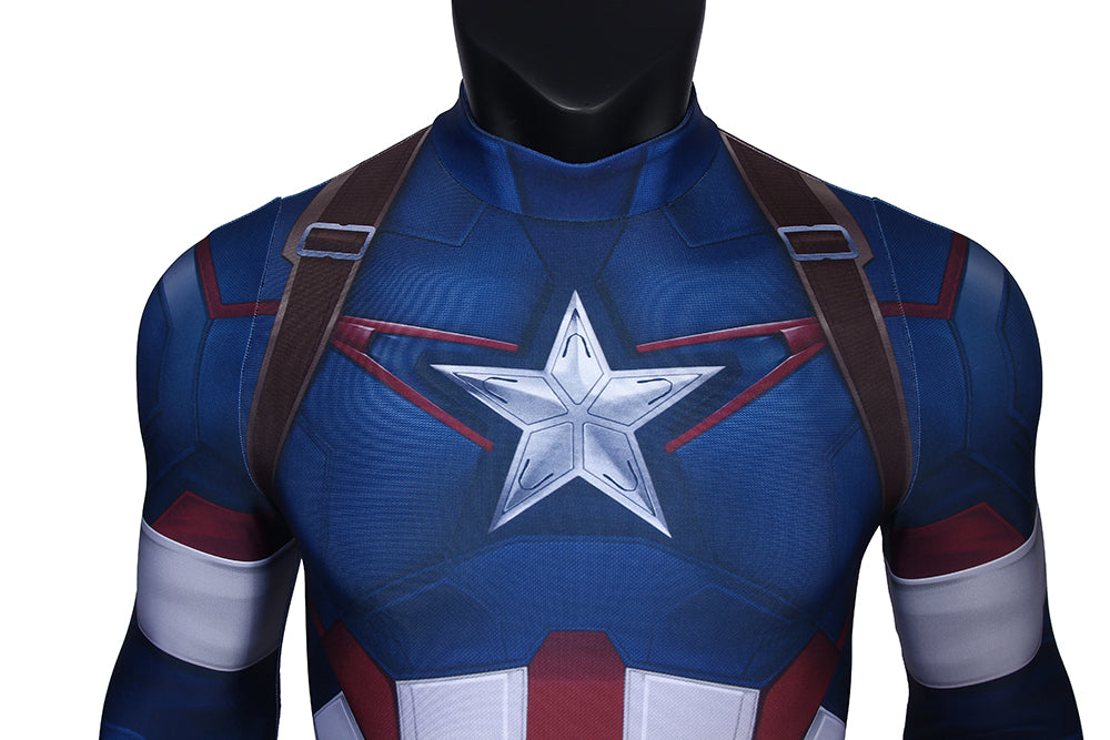 Avengers 2: Age of Ultron Captain America Steven Rogers Male Jumpsuit Cosplay Costumes