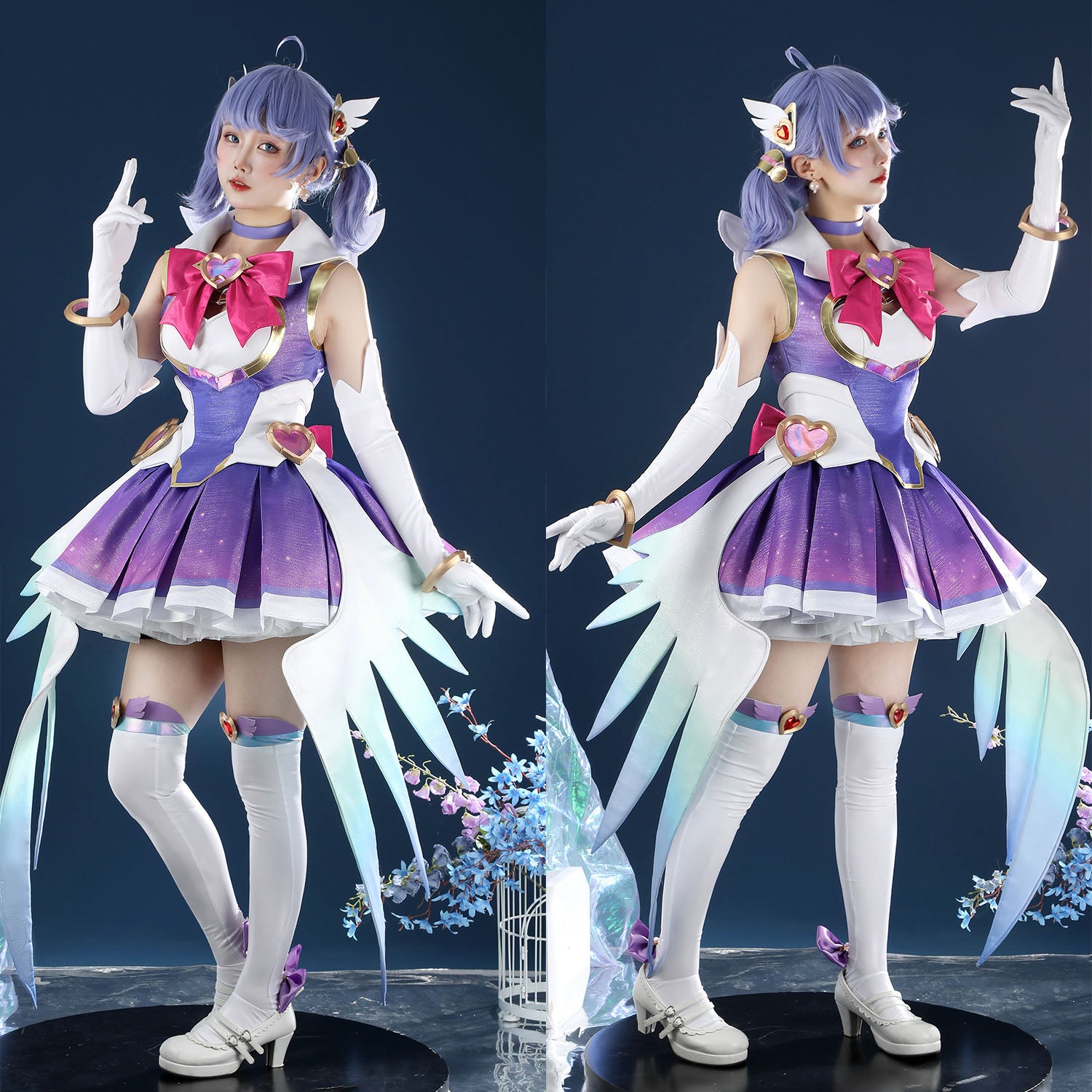 Overwatch 2 Magical Girl Kiriko Dress Full Set Cosplay Costumes