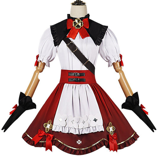 Genshin Impact Klee Spark Knight Witch Full Set Cosplay Costume