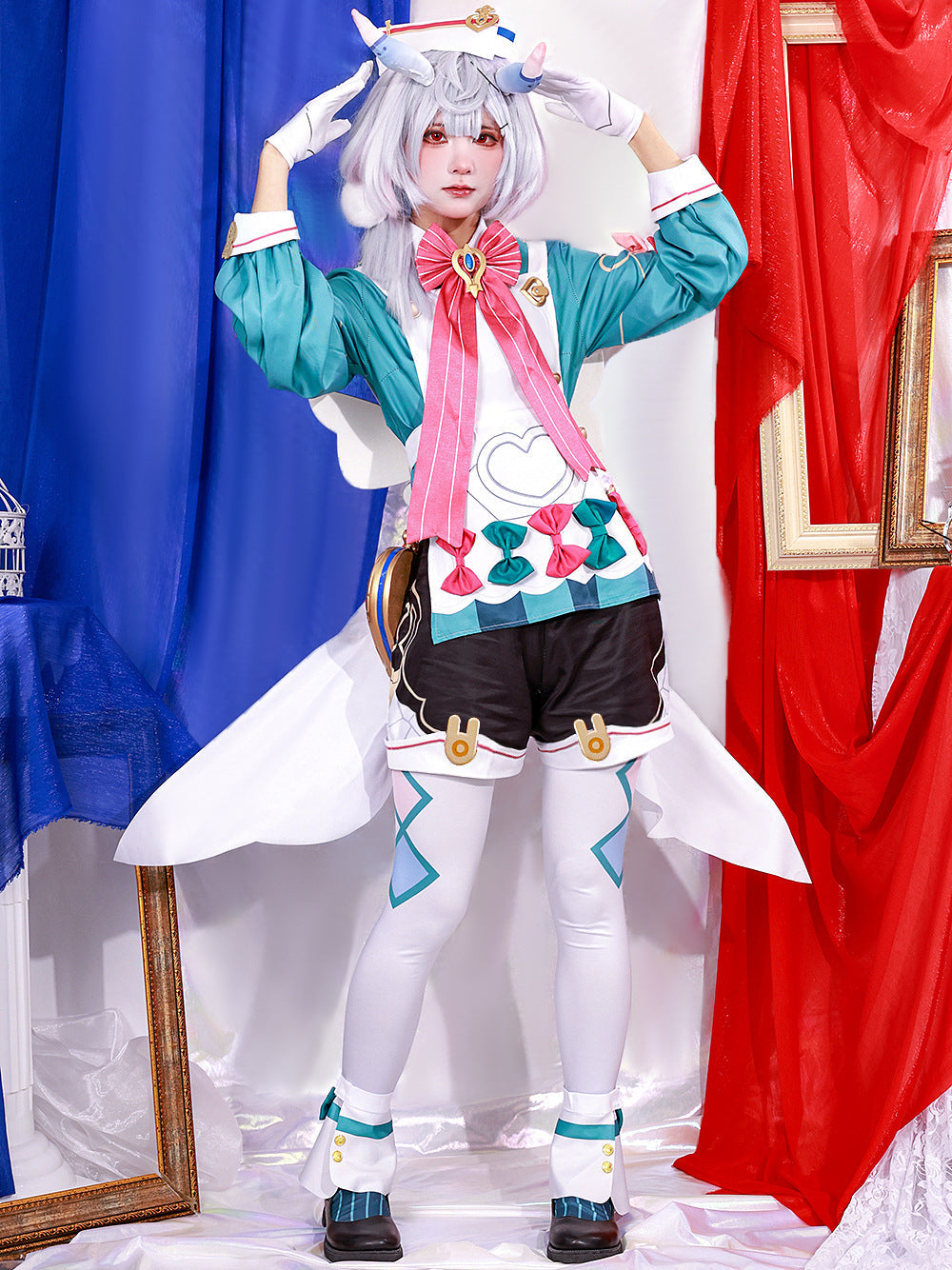 Genshin Impact Fontaine Sigewinne Full Set Cosplay Costume
