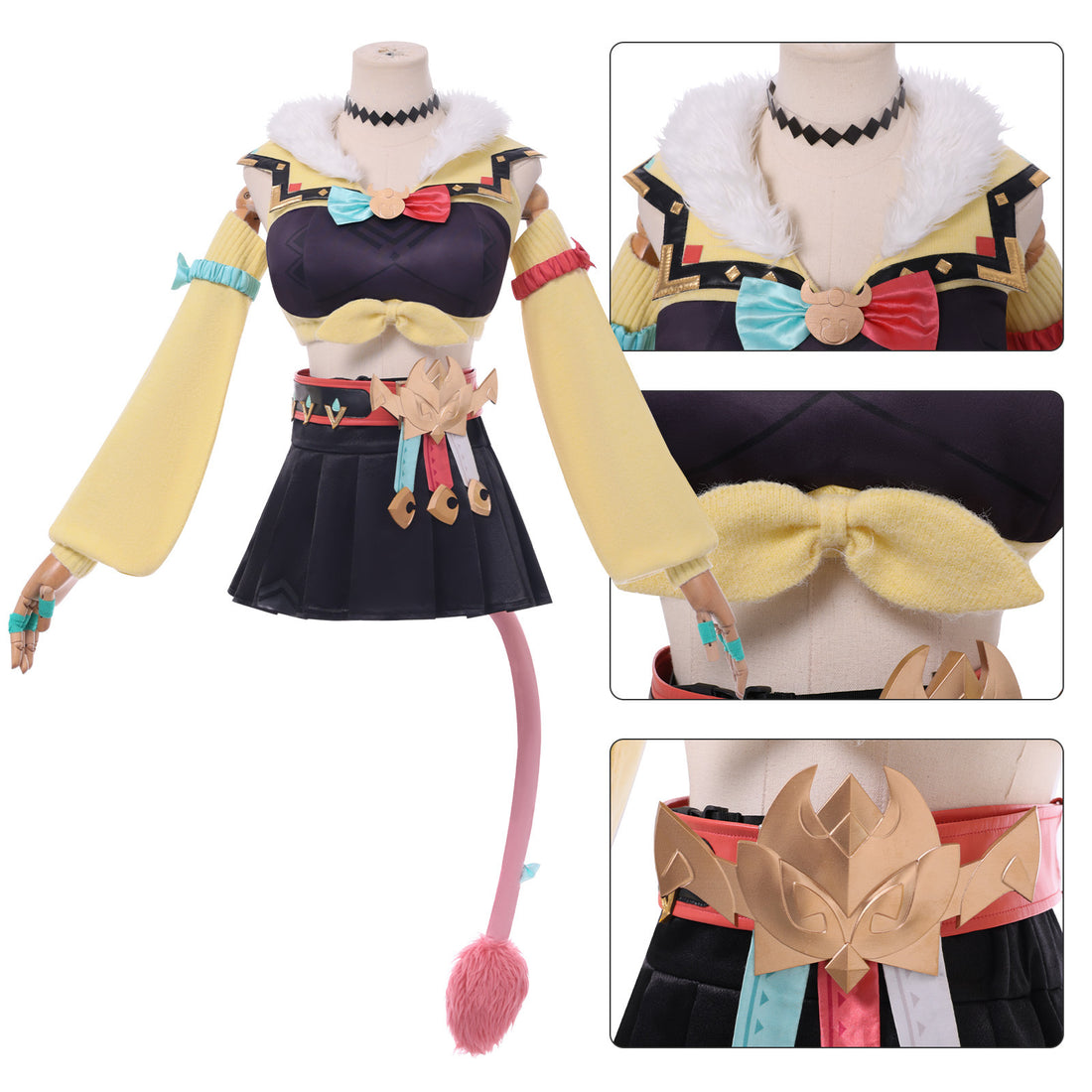 Genshin Impact Varesa Shirt Skirt Tail Fullset Cosplay Costumes