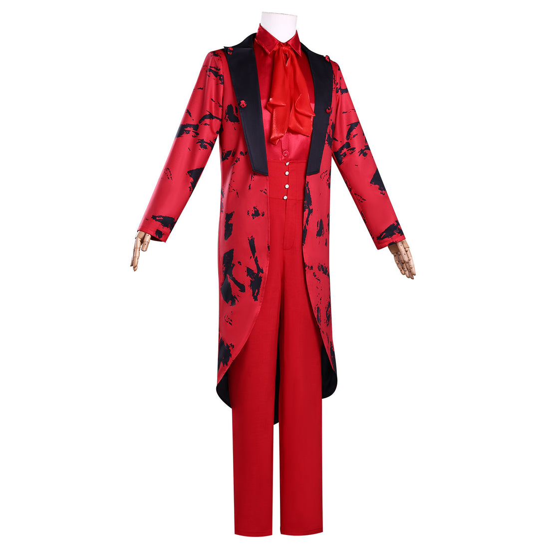 Wednesday 2 Addams Isaac Male Red Night Dress Cosplay Costumes