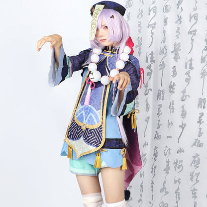 Genshin Impact Qiqi Cryo Loli Adult Full Set Cosplay Costume