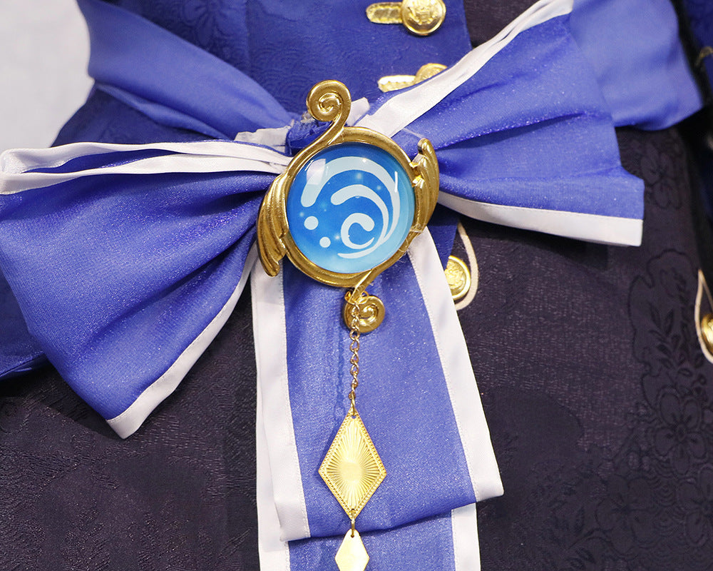 Genshin Impact Black Furina Focalors Full Set Cosplay Costume