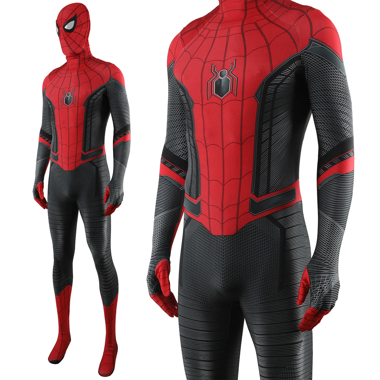 Far From Home Spider-Man Jumpsuits Cosplay Costume Kids Adult Halloween Bodysuit - coscrew