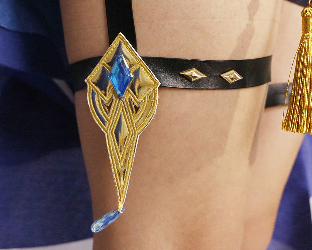 Genshin Impact Black Furina Focalors Full Set Cosplay Costume