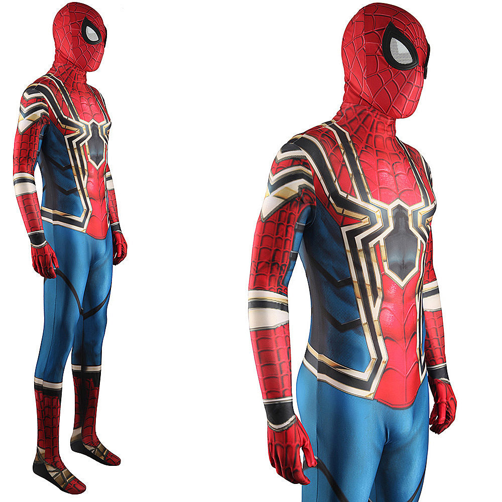 Iron Spider-Man Homecoming Jumpsuits Cosplay Costume Kids Adult Halloween Bodysuit - coscrew