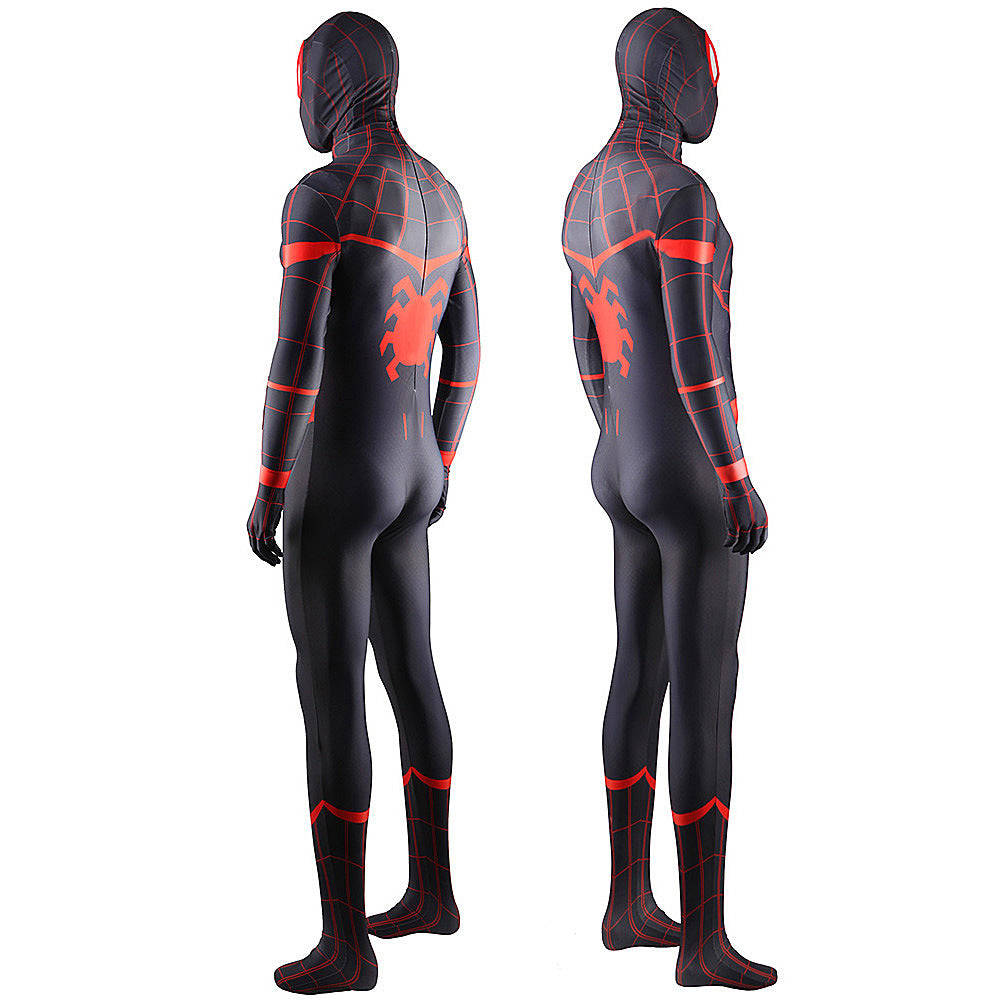 Miles Morales Homecoming Spider-man Jumpsuits Kids Adult Halloween Bodysuit - coscrew