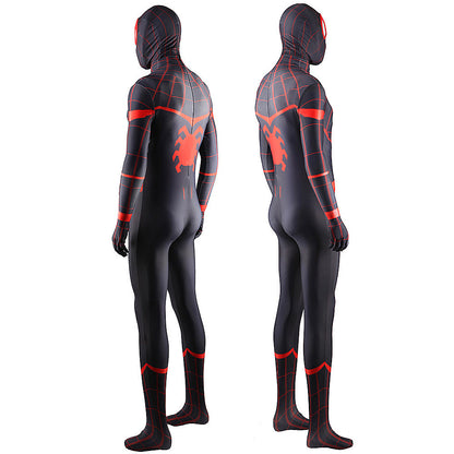 Miles Morales Homecoming Spider-man Jumpsuits Kids Adult Halloween Bodysuit - coscrew