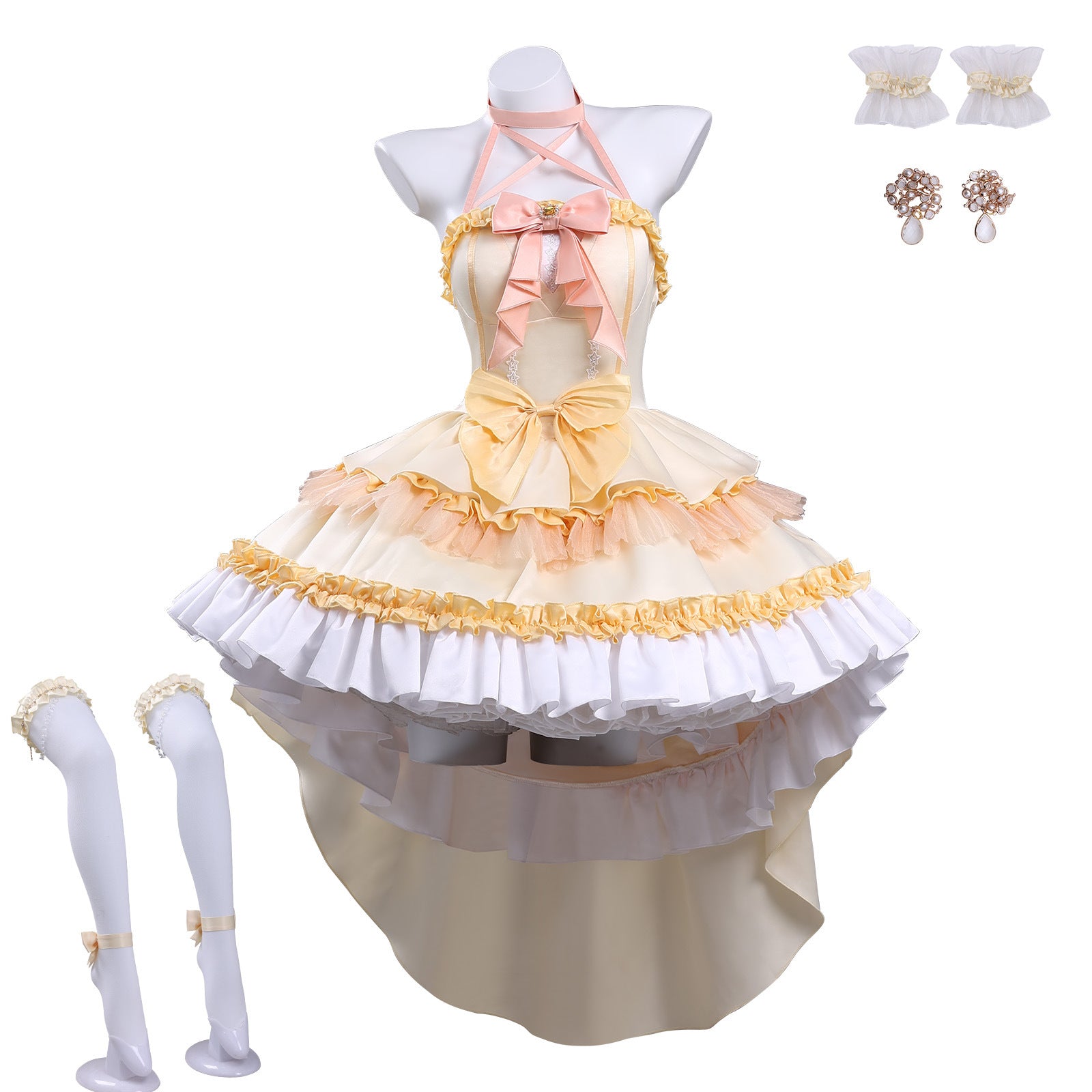 Puella Magi Madoka Magica Tomoe Mami Stage Outfit Cosplay Costumes