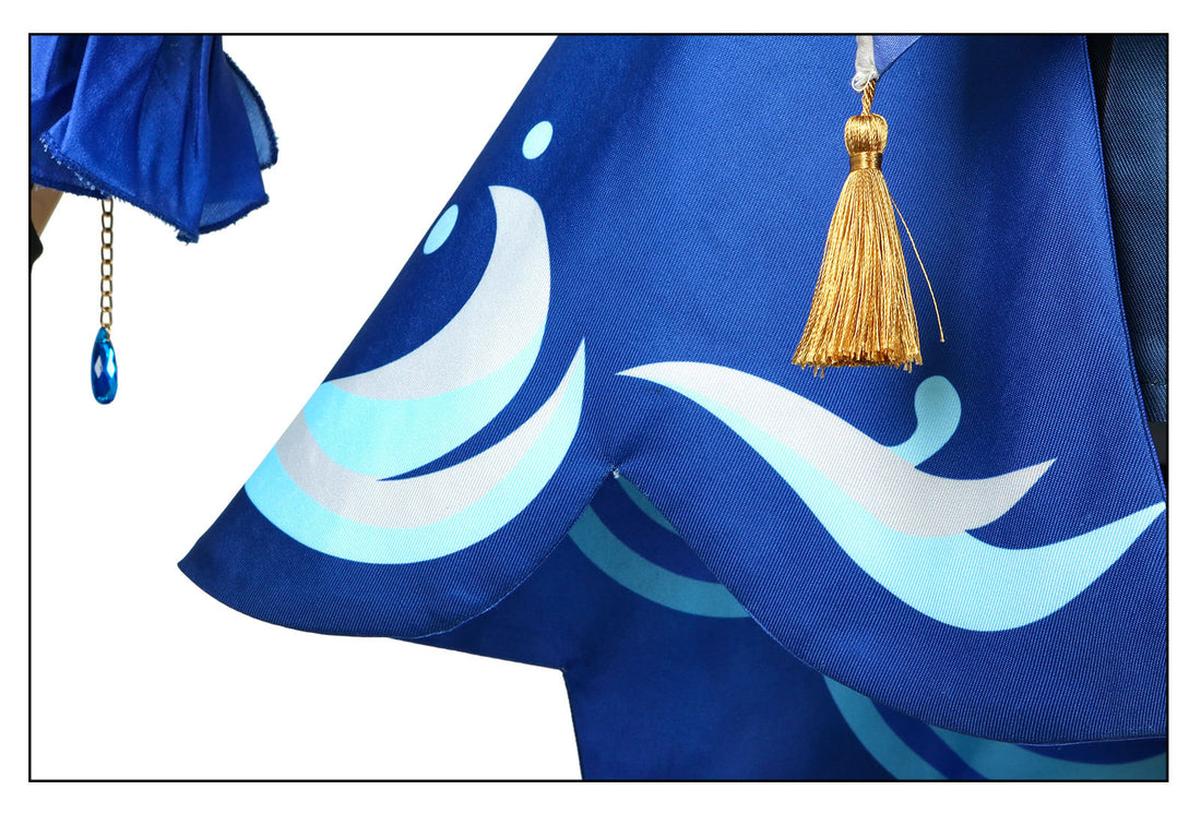 Genshin Impact Focalors Furina de Fontaine Black Cosplay Costumes