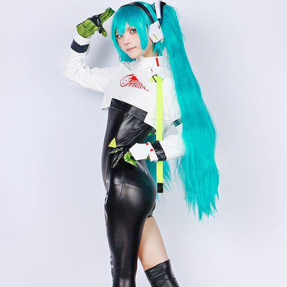 Hatsune Miku Racing Suits Bodysuit Full Set Cosplay Costume