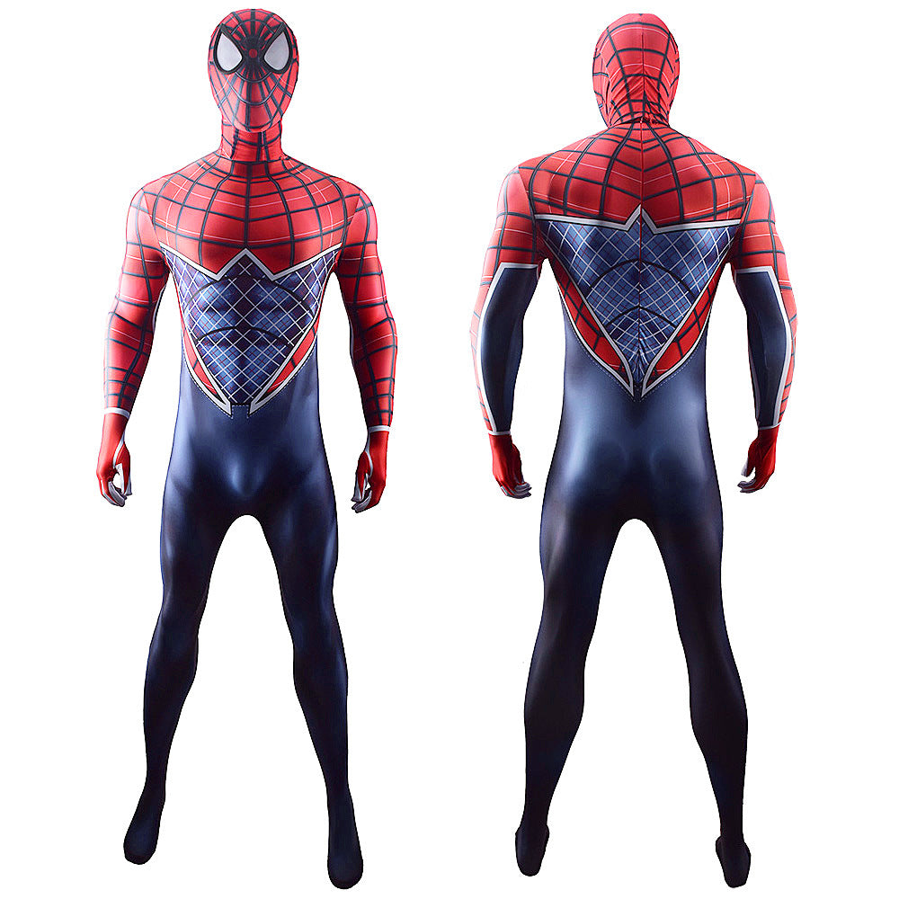 ps4 punk spider man jumpsuits cosplay costume kids adult halloween bodysuit