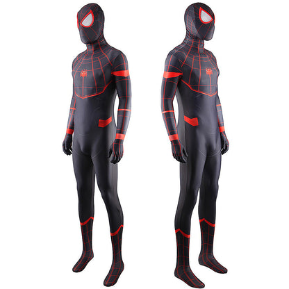 Miles Morales Homecoming Spider-man Jumpsuits Kids Adult Halloween Bodysuit - coscrew