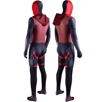 gotham knights jason todd red hood jumpsuits costume kids adult halloween bodysuit