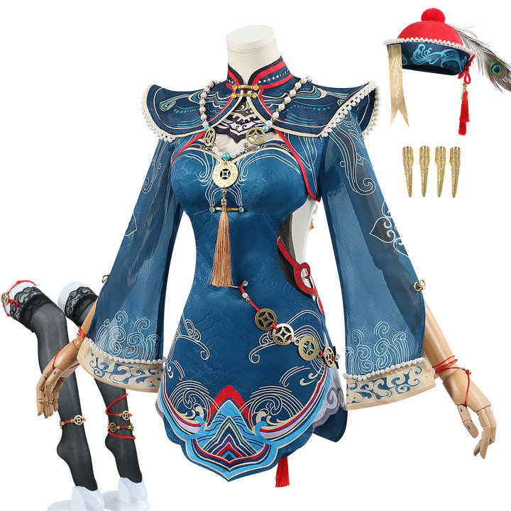 Naraka: Bladepoint Zombie Girl Tessa Ink Travel Cosplay Costumes
