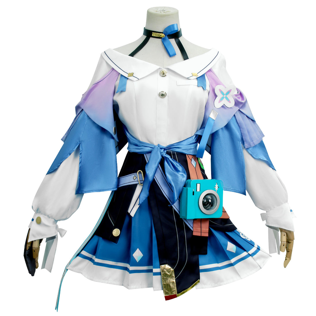 Game Honkai: Star Rail March 7th Fullset with Camera Cosplay Costumes