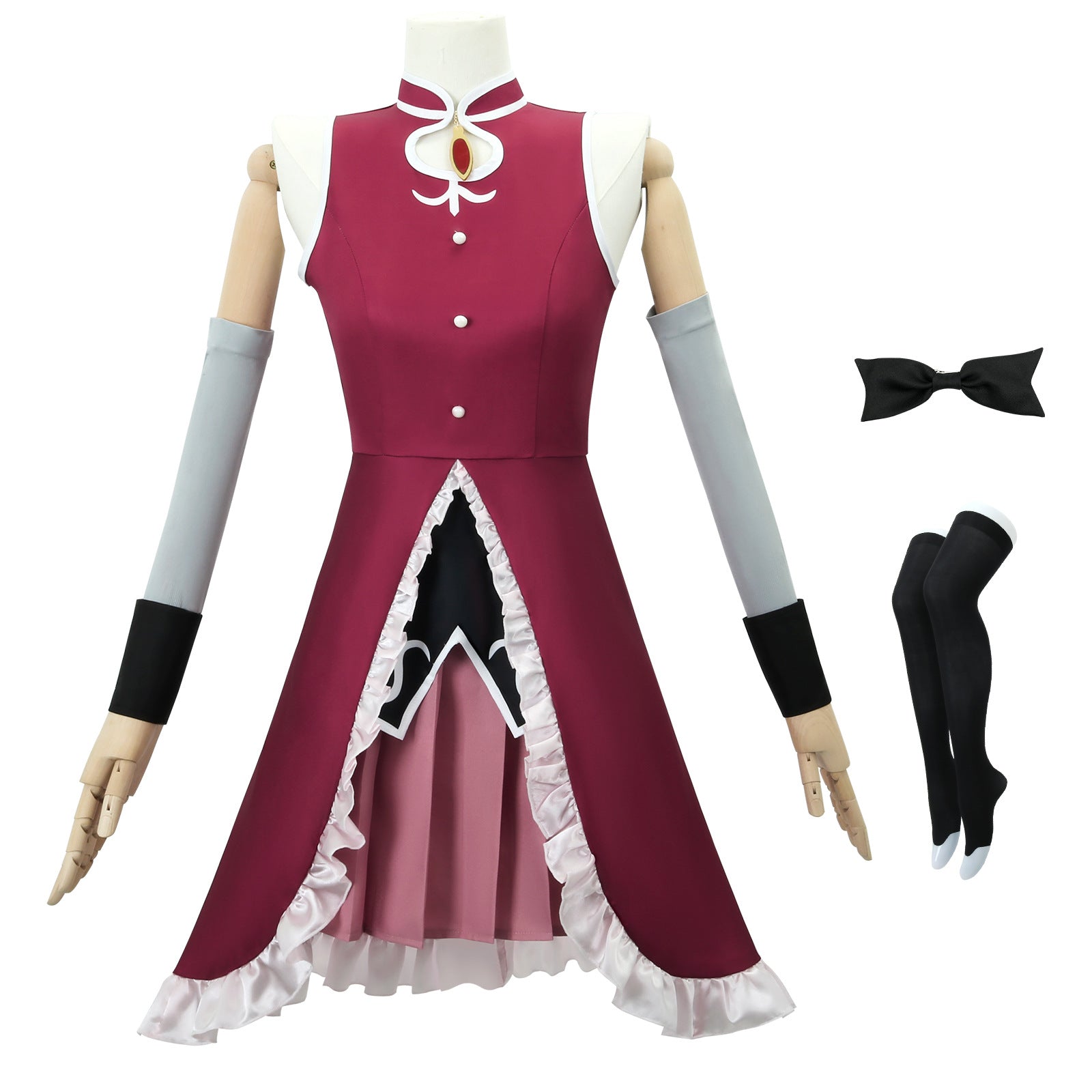 Puella Magi Madoka Magica Sakura Kyōko Combat Suit Cosplay Costumes