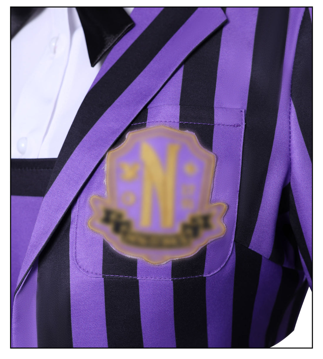 Wednesday 2 Addams Nevermore Academy Purple Short Uniform Adult Kids Costumes