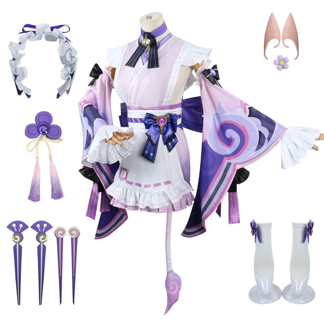 Genshin Impact Liyue Yumemizuki Mizuki Fullset Cosplay Costumes