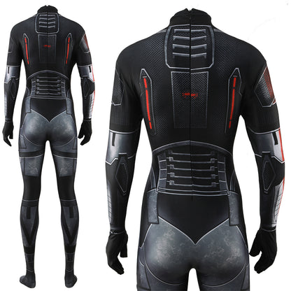 femshep shepard n7 armor jumpsuits cosplay costume kids adult halloween bodysuit