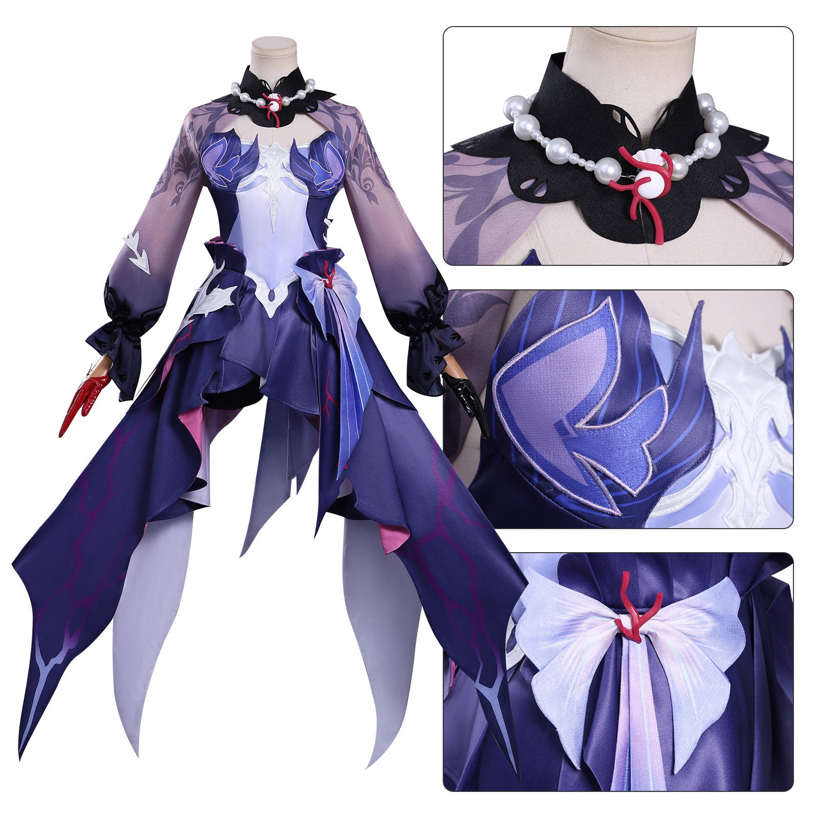 Game Honkai: Star Rail Hysilens Helektra Fullset Cosplay Costumes