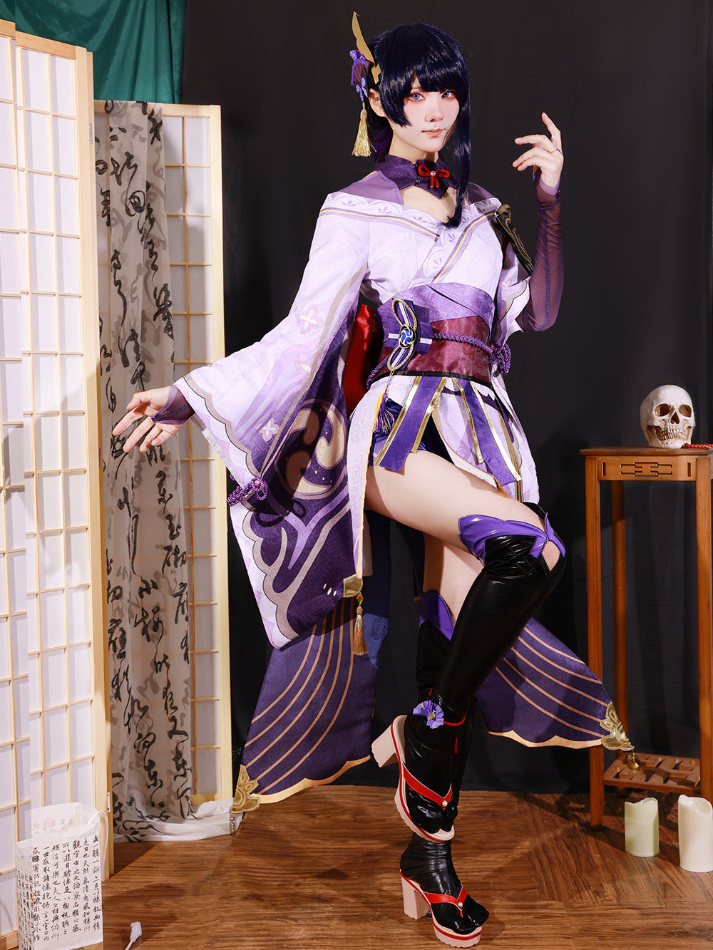 Genshin Impact Raiden Shogun Adult Full Set Cosplay Costume