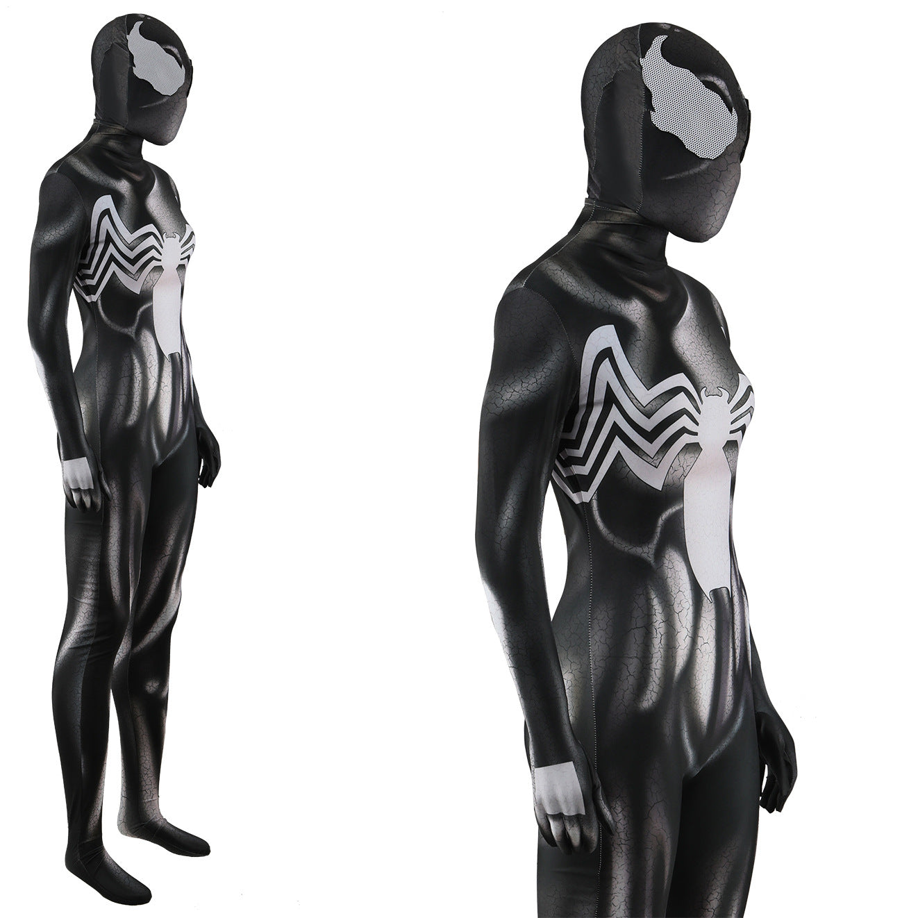 She Venom Symbiote Spider-women Spiderman Jumpsuits Kids Adult Halloween Bodysuit - coscrew