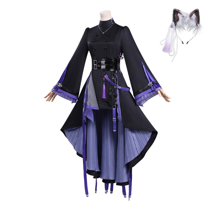 Game Arknights Lin Yuxia Full Set Dress Outfit Cosplay Costumes