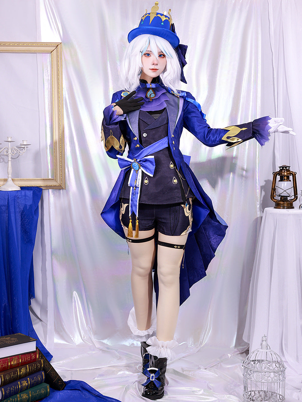 Genshin Impact Black Furina Focalors Full Set Cosplay Costume