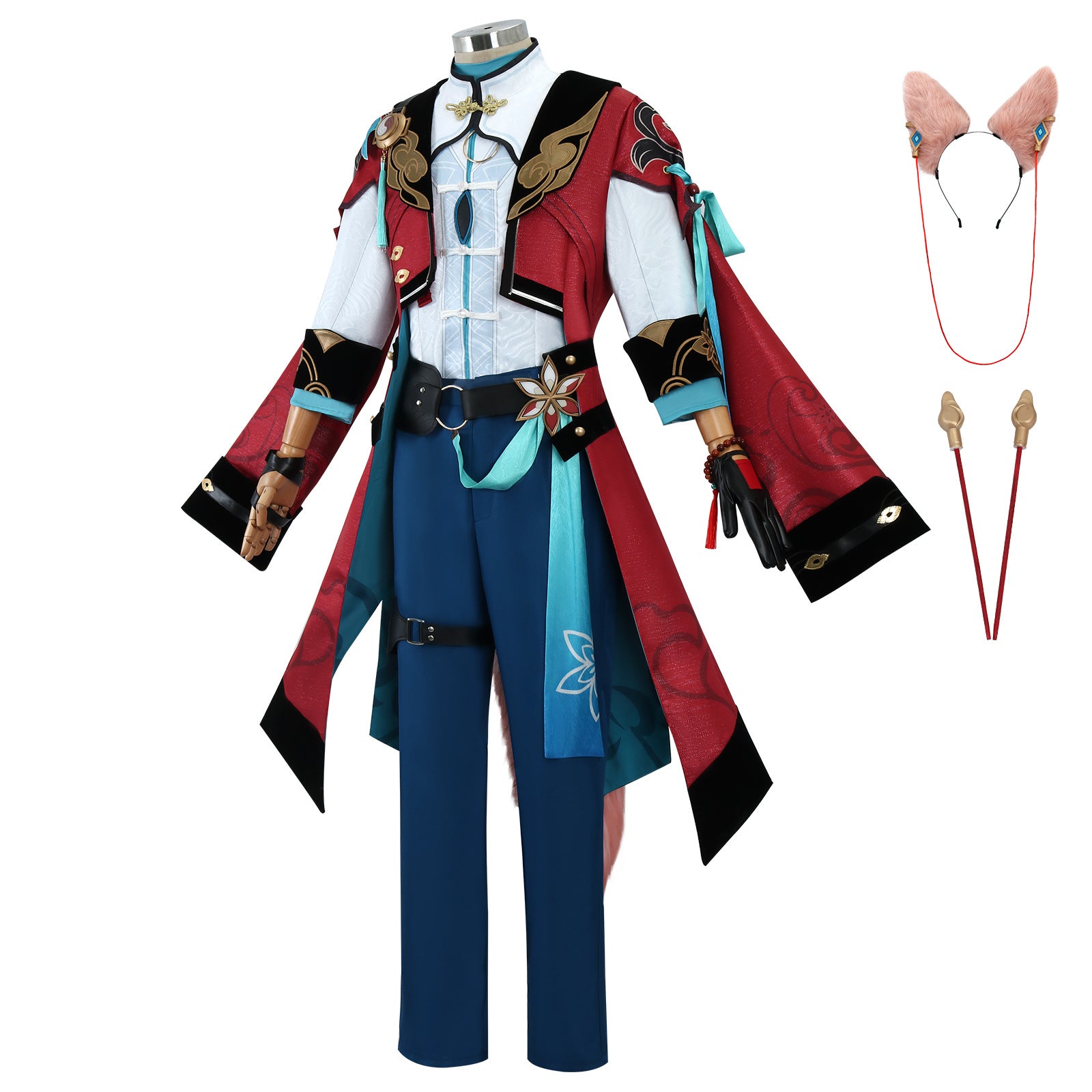 Game Honkai: Star Rail Jiao Qiu Fullset with Tail Cosplay Costumes