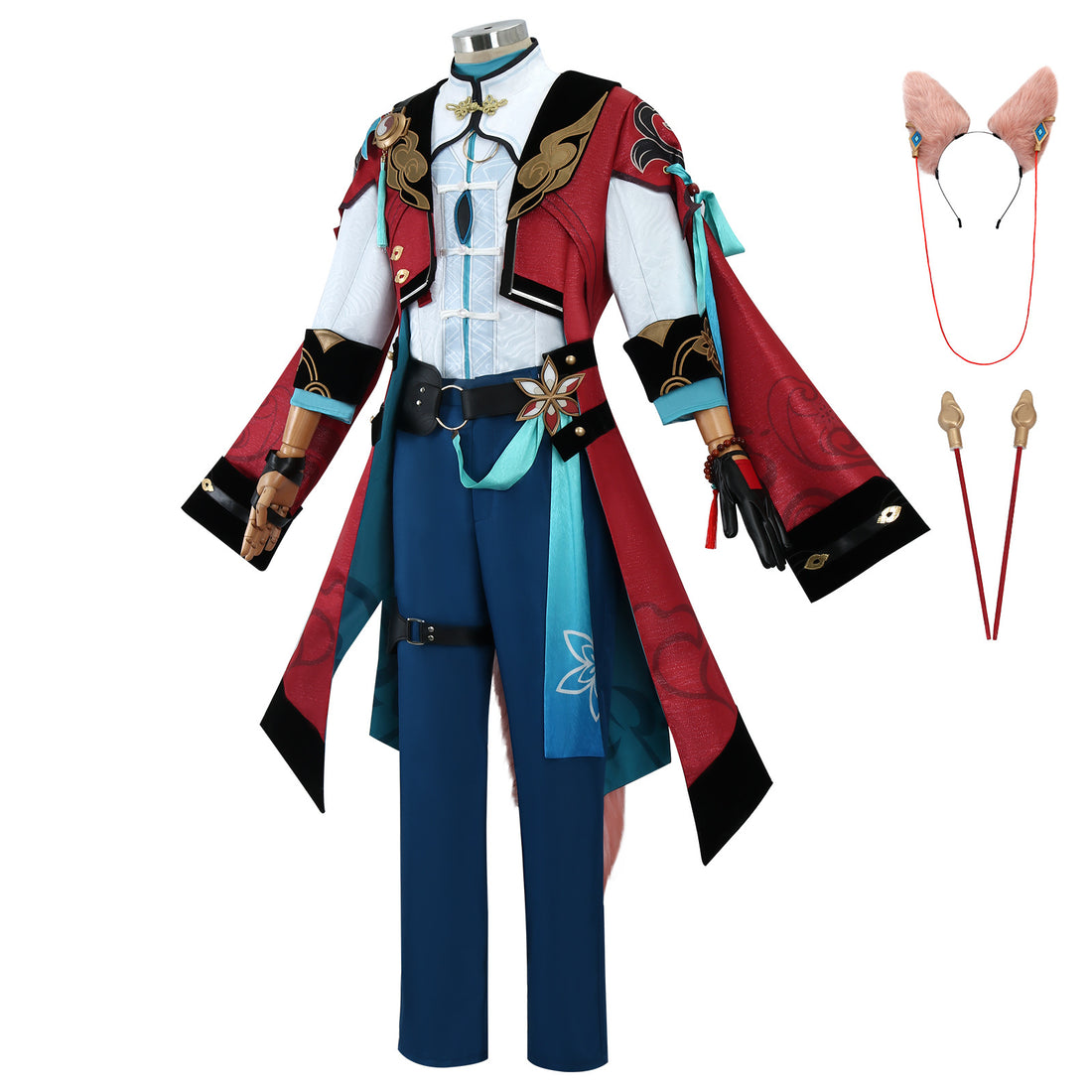 Game Honkai: Star Rail Jiao Qiu Fullset with Tail Cosplay Costumes