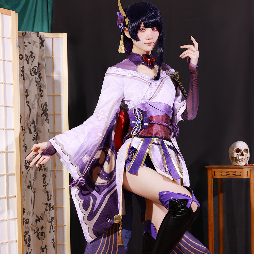 Genshin Impact Raiden Shogun Adult Full Set Cosplay Costume