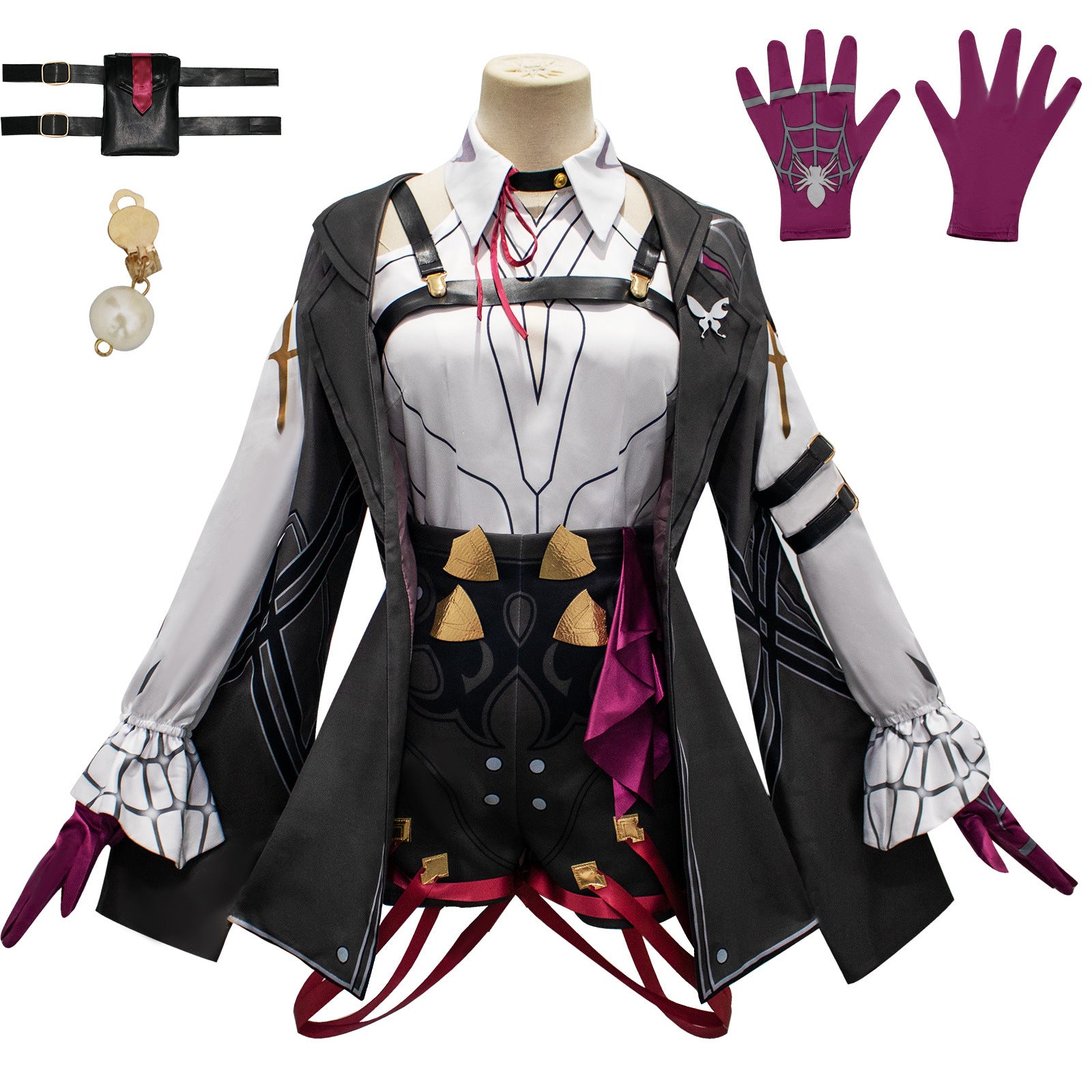 Game Honkai: Star Rail Kafka Fullset Cosplay Costumes