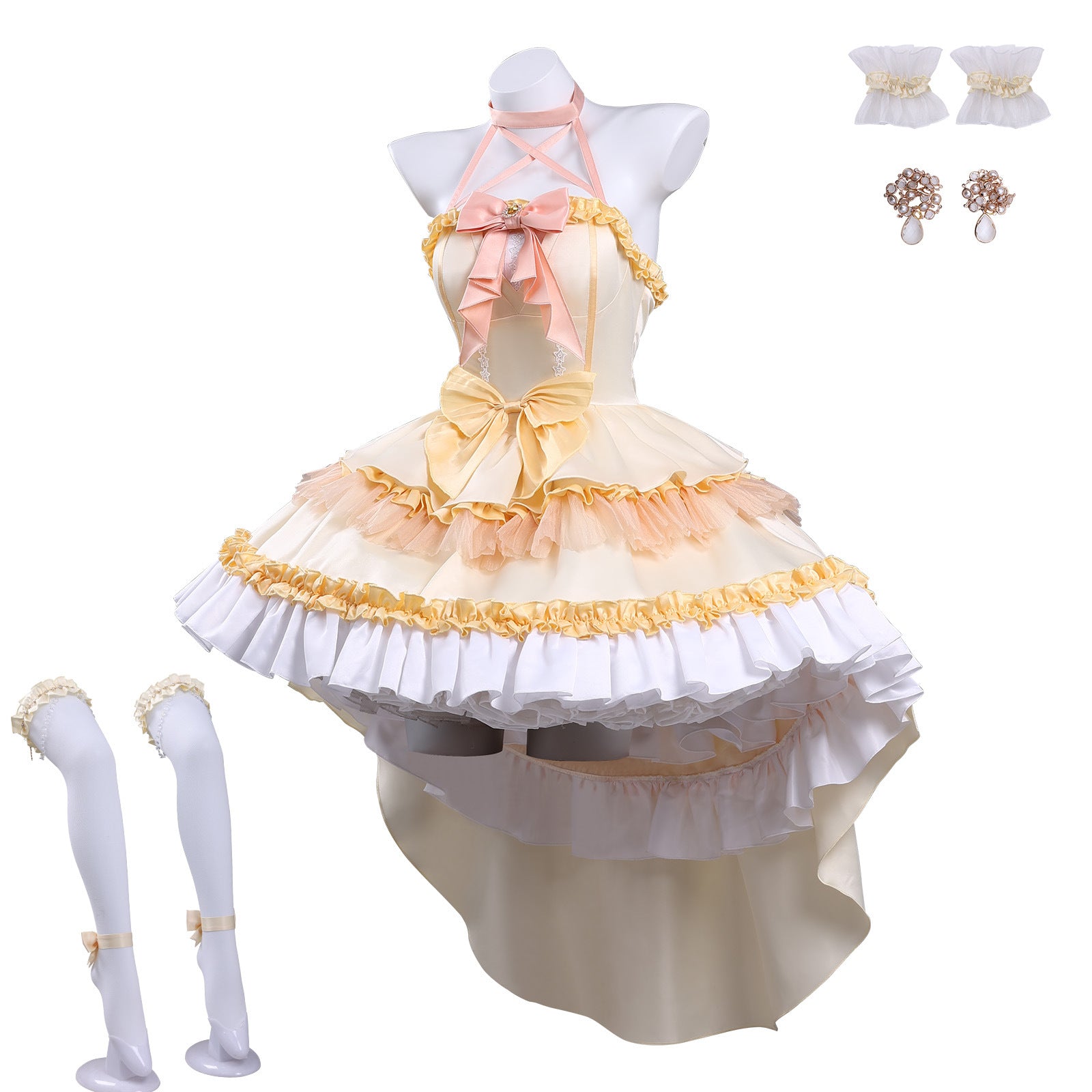 Puella Magi Madoka Magica Tomoe Mami Stage Outfit Cosplay Costumes