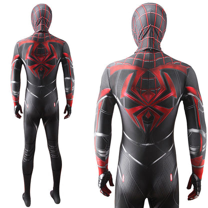 upgraded ps5 miles morales spider man jumpsuits kids adult halloween bodysuit