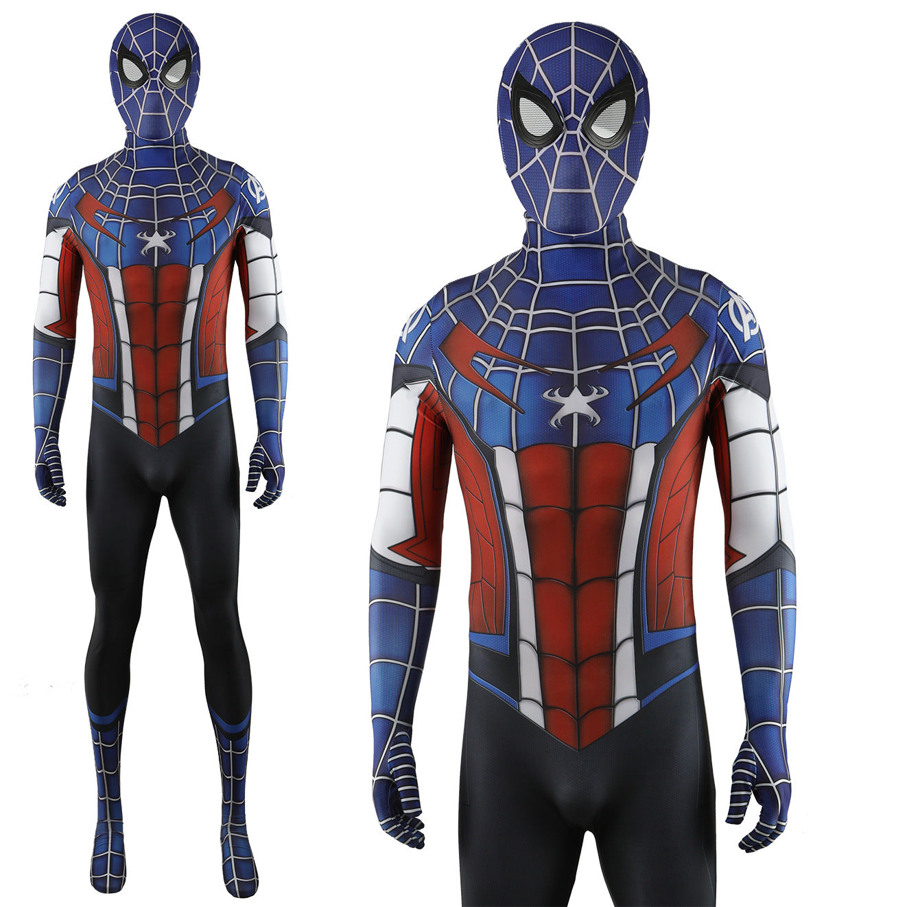 captain america spiderman homecoming jumpsuits cosplay costume kids adult bodysuit
