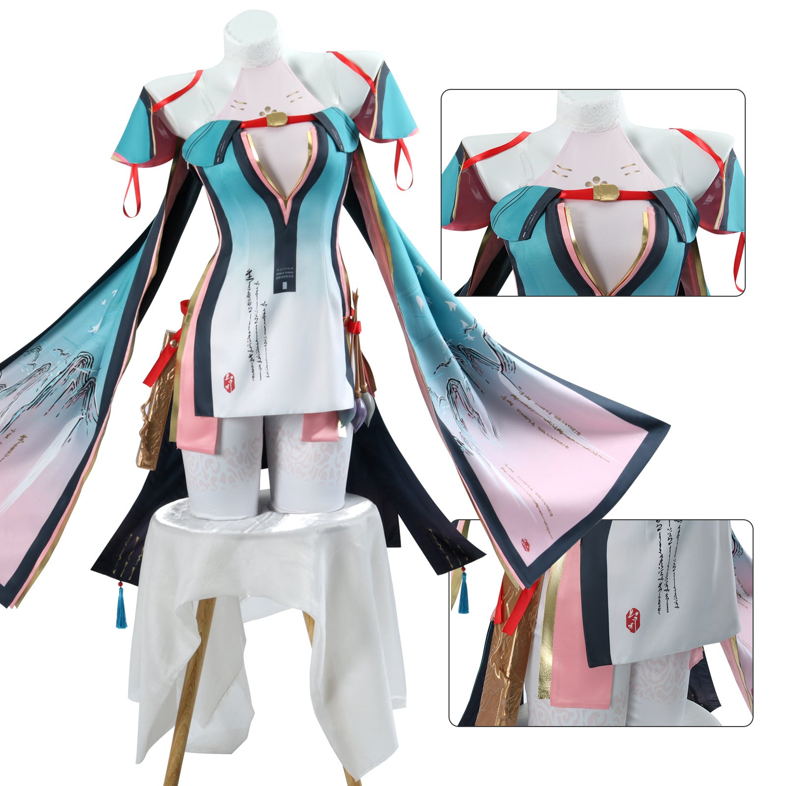 Game Wuthering Waves Zhezhi Full Set Outfit Cosplay Costumes