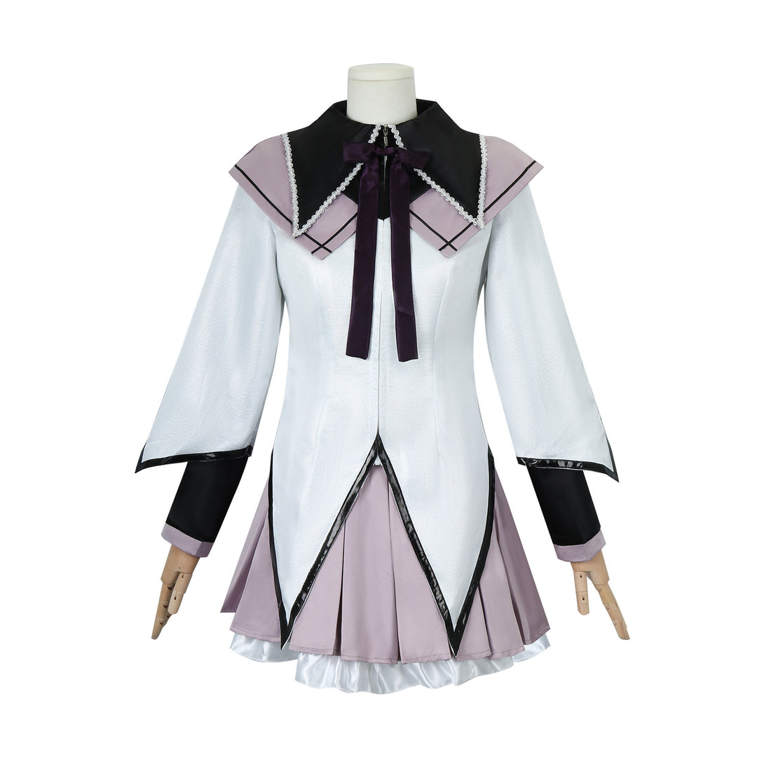 Puella Magi Madoka Magica Akemi Homura Combat Suit Cosplay Costumes